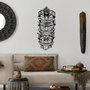 Wallity Fun Naughty Wild - Escultura de pared de metal negra
